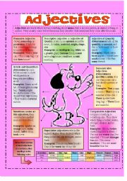 English Worksheet: Adjectives Types
