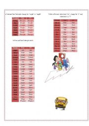 English Worksheet: Characteristic for irregular verbs 2 part