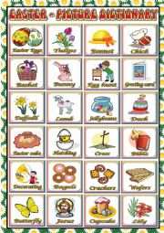 English Worksheet: EASTER-PICTURE DICTIONARY