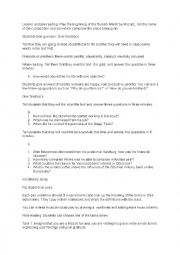 English Worksheet: Reading lesson- Mozart