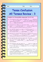 Tense Confusion All Tenses (mixed) Review - 3