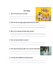 English Worksheet: Analysis of the heart-touching movie 