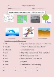 English Worksheet: Environment