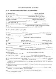English Worksheet: Past Continuous Tense (When, Before, After)