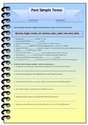 English Worksheet: Past Simple