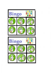 English Worksheet: Bingo 1 to 10