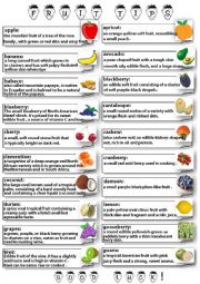 English Worksheet: fruit-tips