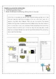 English Worksheet: The city!