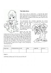 English Worksheet: The little Alicia