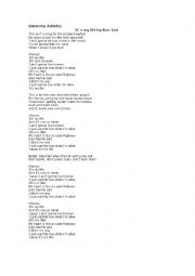 English Worksheet: Listening activity