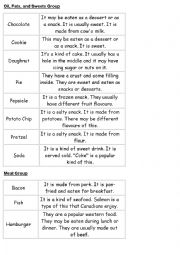 English Worksheet: Matching Food 