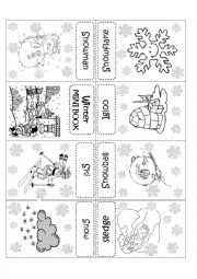 English Worksheet: WINTER MINI BOOK