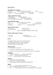 English Worksheet: REVISION