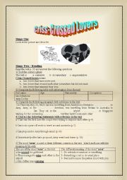 English Worksheet: criss-crossed lovers