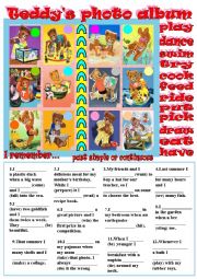 English Worksheet: Teddys photo album