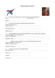 English Worksheet: From science fiction to reality