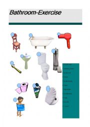 English Worksheet: Bathroom furniture 