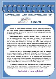 English Worksheet: CARS