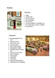 English Worksheet: shopping