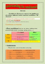 English Worksheet: Understanding the Conditionals ( part I)