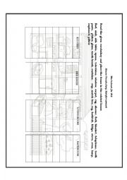 English worksheet: house vocabulary