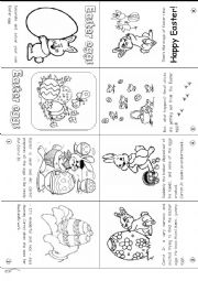 English Worksheet: Easter mini-book