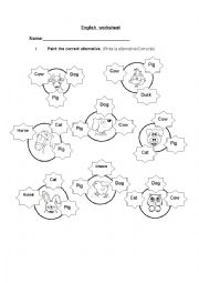 English Worksheet: Farm animals