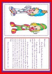 English Worksheet: THE  SING CLOWN BROTHERS
