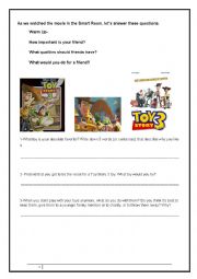 English worksheet: Toy Story 3