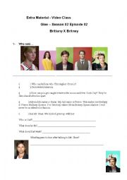 English worksheet: Glee Brittany X Britney 