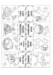 English Worksheet: FOOD MINI BOOK