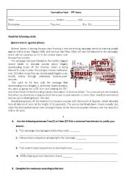 English Worksheet: cinema