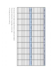 English Worksheet: Vocabulary game (Warm up)