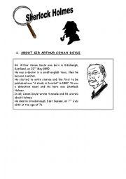 English Worksheet: Sherlock Holmes