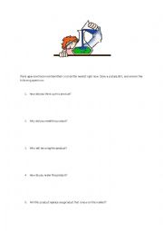 English worksheet: New Food Product