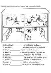 English Worksheet: prepositions