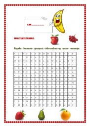 FRUIT WORD SEARCH