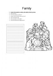 English worksheet: Family