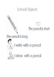 English worksheet: School Items. Pencil 