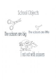 English worksheet: School Items. Scissors