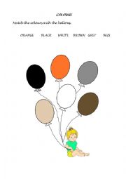 English Worksheet: COLOURS