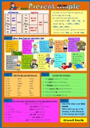 English Worksheet: present simple 