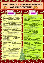 English Worksheet: Past Simple Vs Present Perfect and Past Perfect + KEY