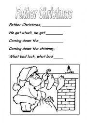 English Worksheet: Father Christmas - song