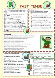 English Worksheet: past simple