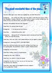 English Worksheet: Christmas role play: The most wonderful time of the year
