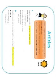 English Worksheet: Articles