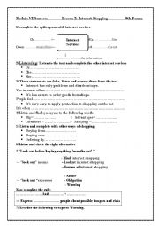 English Worksheet: Internet shopping 