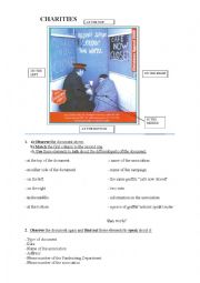 English Worksheet: CHARITIES