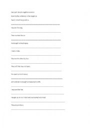 English Worksheet: Easy past simple negative writing exercise
